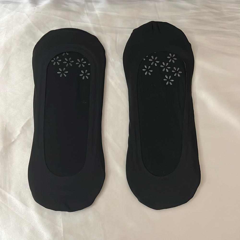 NWOT Aldo Ultra Low Cut Black Liner No Show Grip Grippy Socks